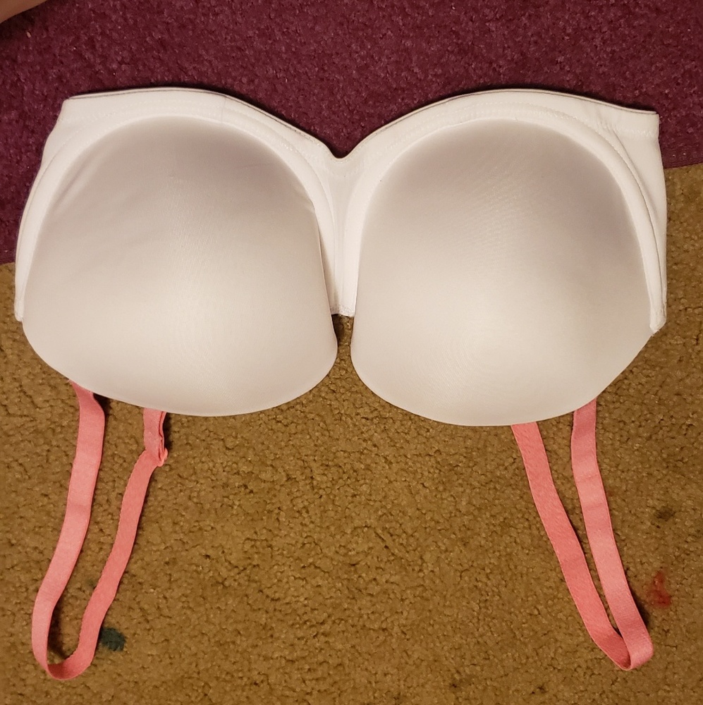 White removable straps Bra